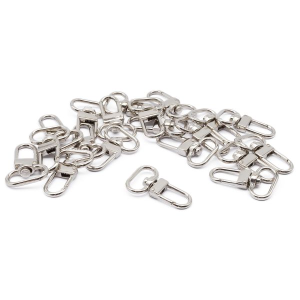 Карабин металл 17.0 мм (35х21 мм), PM43 HM01, никель, уп.20 шт