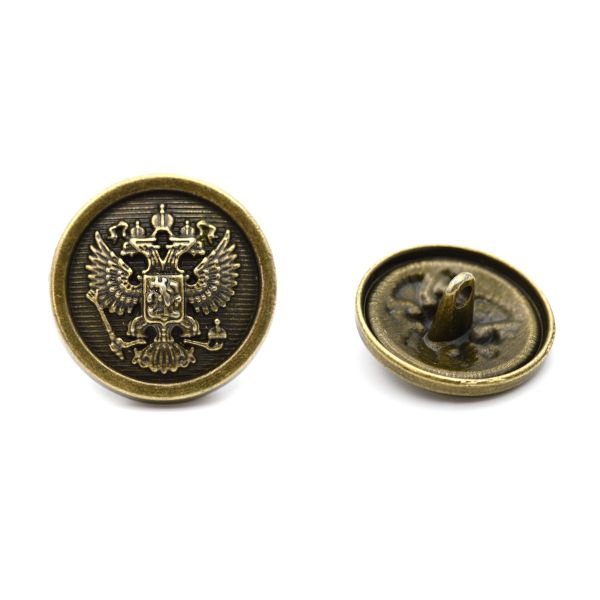 Пуговицы на ножке 32L (20мм), металл (bronze (бронза)), 12 шт, ME354