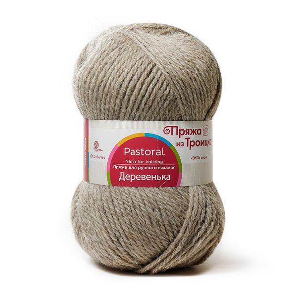 Пряжа Троицкая Деревенька / уп.10 мот. по 100 г, 170 м, 530 св.натуральный