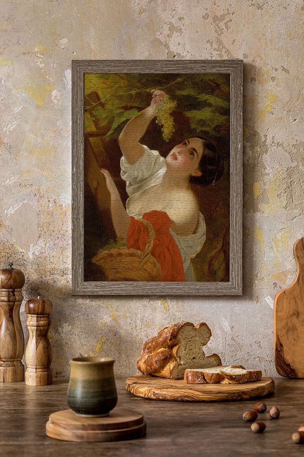 Пазл 500 элементов, Третьяковская галерея, Брюллов К. П. Итальянский полдень (Итальянка, снимающая виноград). 1831 (?), Фрея GTG-PZL-500/01