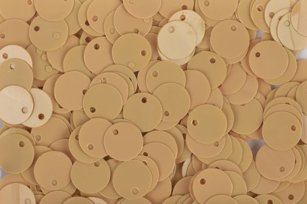 Пайетки Zlatka россыпью ZF-11/1 8 мм, 50 г (5х10 г), №10 т. бежевый