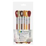 Мулине Gamma набор металлик, цв.01 Листопад, 6 мотков по 8 метров