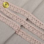 Кружево вязаное (тесьма) хлопковое 18мм арт.TR.1006 цв.розовая пудра, уп.10м, Kruzhevo