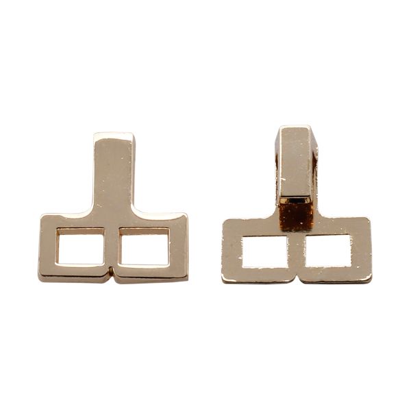 Крючки пришивные декоративные 20 мм, золото, 10 шт