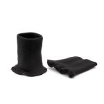 Манжеты трикотажные 8.0х9.5 см, 1 пара, средней плотности 14 кл, 1х1, 004 черный