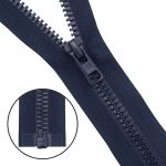 Молния трактор Arta Т6 (6 мм) 1 зам., разъем., 90 см, (2076), A058 т.синий, НОВЫЙ МАТОВЫЙ ЗАМОК, уп.50 штук