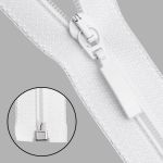 Молния спираль (витая) Arta Т5 (5 мм) 1 зам., разъем., 40 см, цв. 501 белый, уп.5 шт