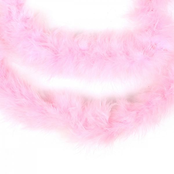 Боа из пуха 2 метра, 15±3г, розовый