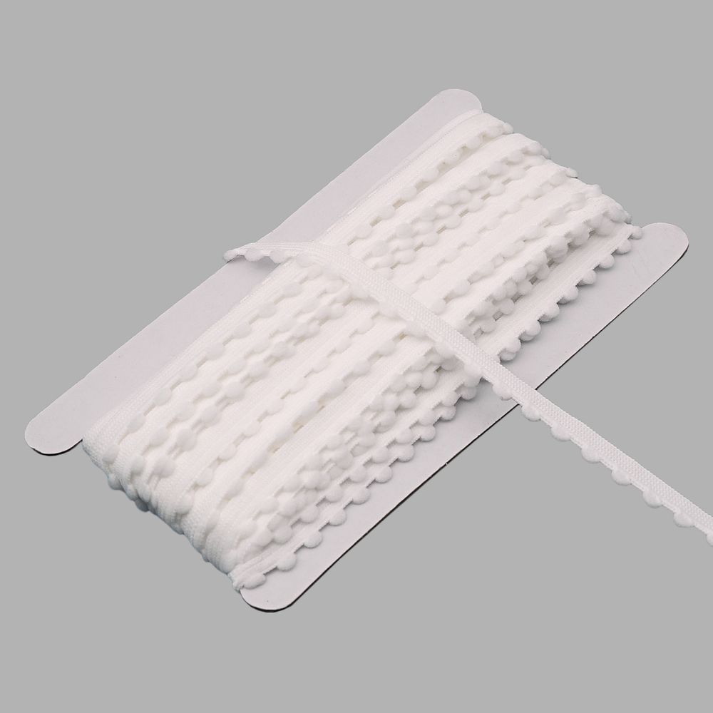 Резинка бельевая (ажурная) 10.0 мм / 13.72 метра, белый, 3AR3578