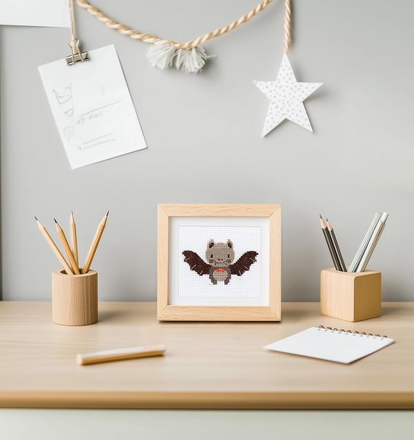 Набор для вышивания Klart 12-062, Летучая мышка, 13х9 см