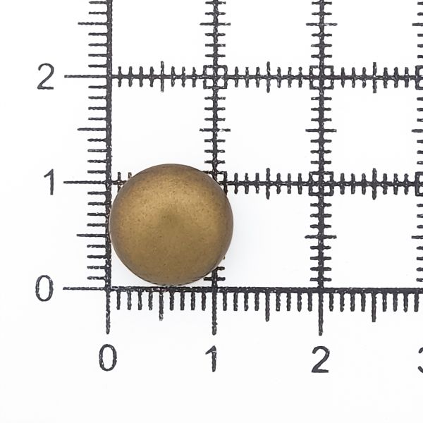 Пуговицы на ножке Полусфера 18L (11мм), металл (OB (бронза)), MEs-2014, 36 шт