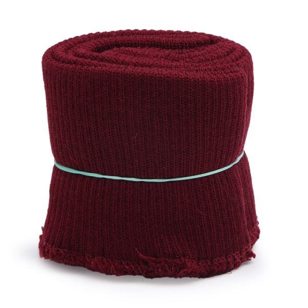 Подвяз (довяз) трикотажный с манжетами (комплект): подвяз 10.0х42 см, 2 манжета 8.5х10.0 см, плотные, 002 бордо