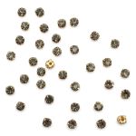 Хрустальные стразы в цапах/золото, 6мм, 40 шт/упак, Astra&Craft (серый), 4AR169/176