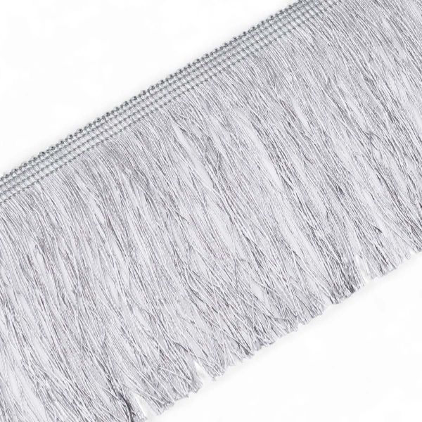 Бахрома отделочная широкая 120.0 мм / 25 метров, нитяная, 154 светло-серый, 0390-0310