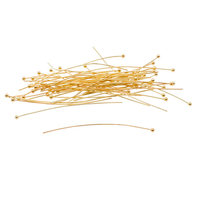 Штифты с шариком 5см, 50 шт/упак, Astra&Craft (Золото), 4AR192