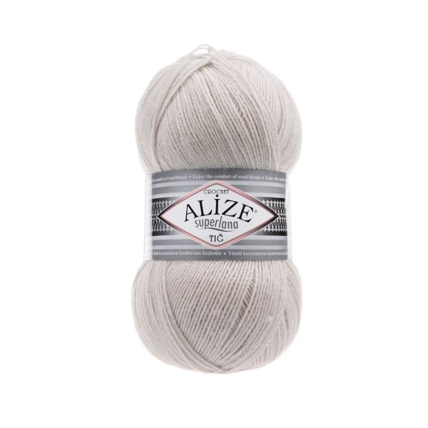 Пряжа Alize (Ализе) Superlana TIG / уп.5 мот. по 100 г, 570м, 168 каменный A
