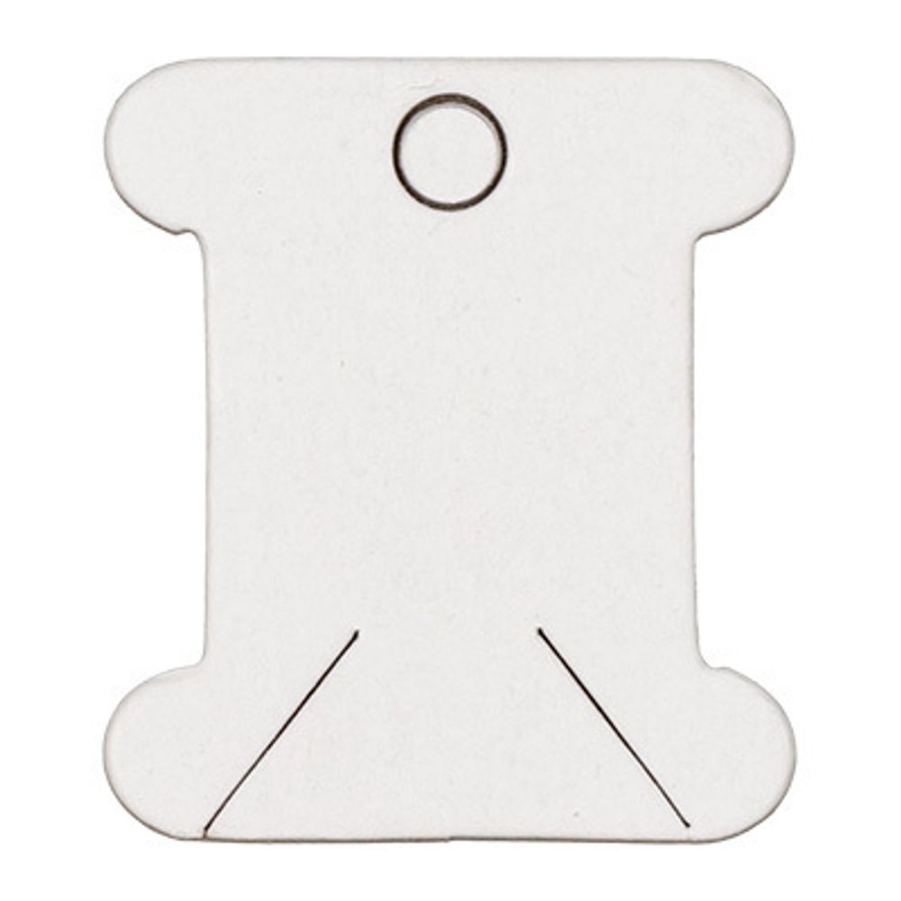 Бобины для мулине картон 4.1 см, 40 шт, белый, Gamma LBK-40