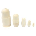 Заготовка из дерева Матрешка h 110хd 55мм к-т из 5 шт, уп.2 шт