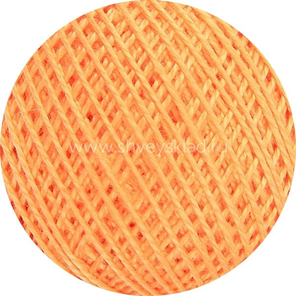 Пряжа ПНК им.Кирова Ирис / уп.20 мот. по 25 г, 150м, 0604 светло-оранжевый