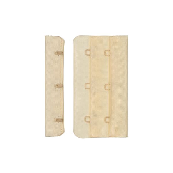 Застежки для бюстгальтера текстильные 75 мм, 50 шт, нейлон, №004 кремово-бежевый, Blitz ZB75-32