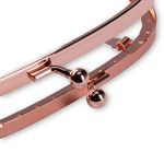 Застежка для сумки фермуар 120х50 мм, под розовое золото, Prym 615246