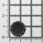 Пуговицы на ножке 24L=15 мм, металл, S.Black (серебро-черный), 10 шт, MP05
