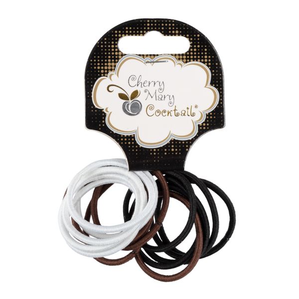 Набор резинок для волос 75 шт (5х15 шт), №01, Cherry Mary V/R6210