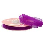 Лента капроновая (органза) _6.0 мм, 1032 т.сиреневый, уп. 27,4 м