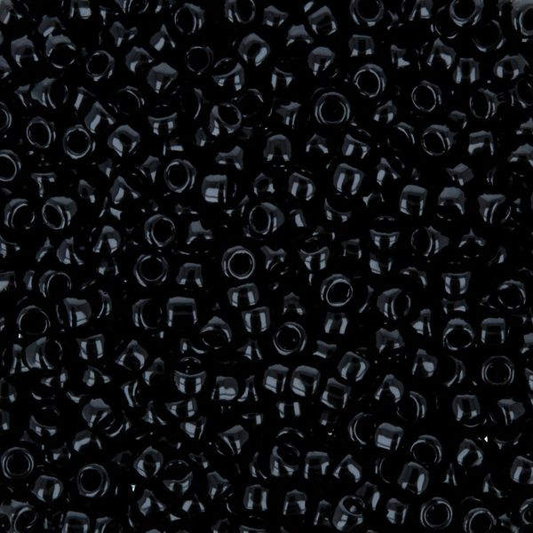Бисер Toho 15/0 круглый (1.5 мм), 500 г, 0049 черный