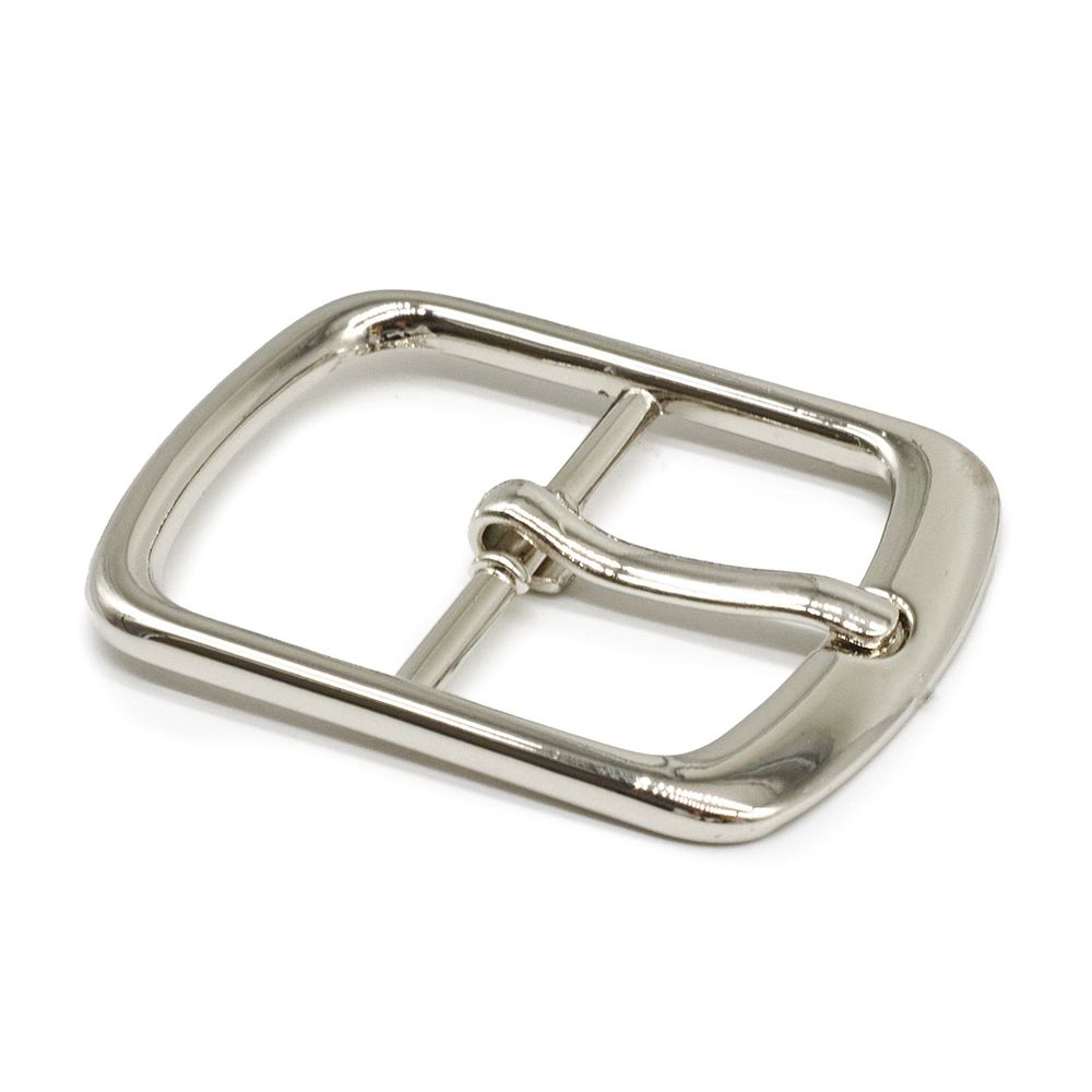 Пряжка ременная металл 27 мм. никель, 10 шт, BIG