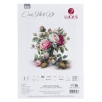 Набор для вышивания нитками Luca-S, Розы, 31х30см