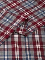 Фланель рубашечная 150 г/м², 150 см / 2 метра, TBY.Fl.T555, 555 серо-красный