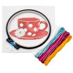 Набор для вышивания нитками Hobby&Pro Kids, Любимая чашка 19х19см