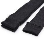 Манжеты трикотажные рукава 7.0 см / 3 метра, полушерсть тонкие 14кл. 1х1, 373/м антрацит