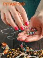 Нитки для бисера Tytan-100, 10х100 м, белая