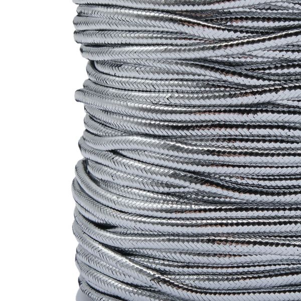 Шнур металлизированный ⌀3.0 мм / 50 метров, 0371-1011, серебро