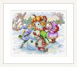 Набор для вышивания нитками МП Студия (Жар-птица), Дружная команда, 15х19 см