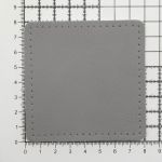 Заплатки пришивные из кожи, квадрат 8см с перфорацией, 2 шт, 100% кожа, 07 серый, 9122