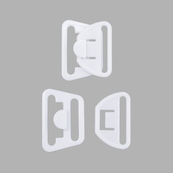 Крючки для бюстгальтера для кормящих мам пластик 11.0 мм, белый, 20 шт