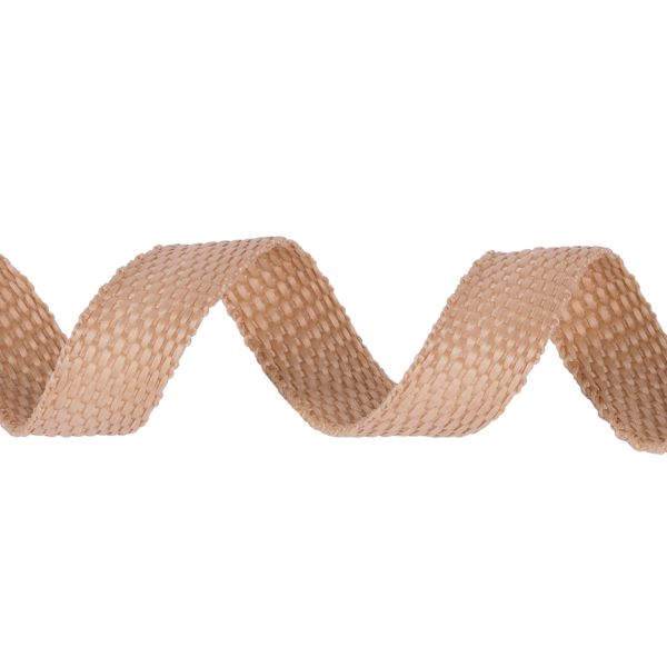 Стропа (ременная лента) 25 мм / 25 метров, толщ. 1.29 мм, [16.6 г/пог.м], 100% п/п, кремовый, Gamma С3870Г17