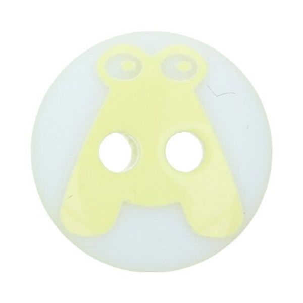 Пуговицы детские 10 мм, 36 шт, №D503 лимонный, Gamma AY 9974