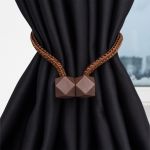 Подхваты шторные магнитные, 2 штук, шоколад, MTW183