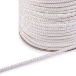 Шнур шторный 6 мм / 50 метров, с наполнителем, белый, Gamma 2с222