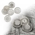 Пуговицы на ножке металлические 32L=20мм, С-MP37 цв.серебро, 10 шт