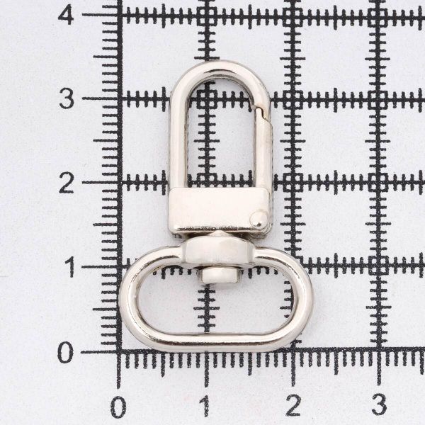 Карабин металл 17.0 мм (35х21 мм), PM43 HM01, никель, уп.20 шт