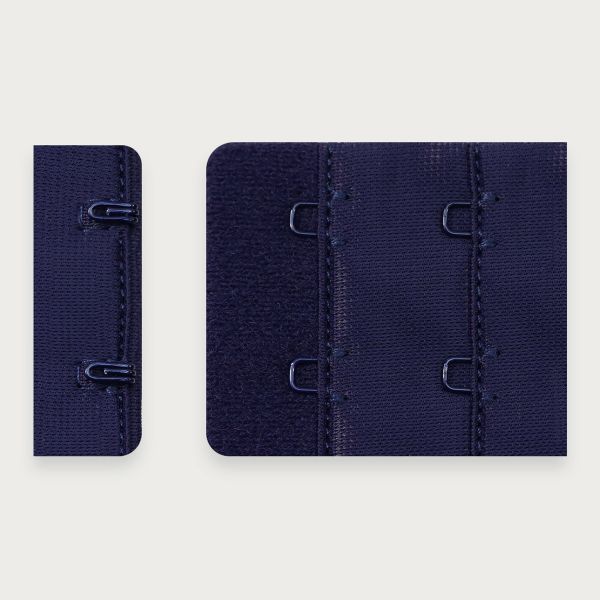 Застежки для бюстгальтера текстильные 2х2, 38 мм, 25 шт, 061 т.синий, Arta