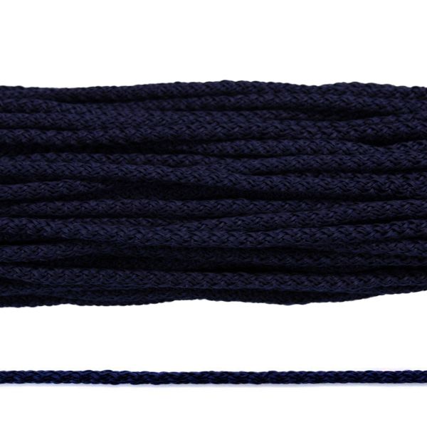 Шнур полипропилен круглый вязаный ⌀6.0 мм / 100 метров, 6-28 т.синий