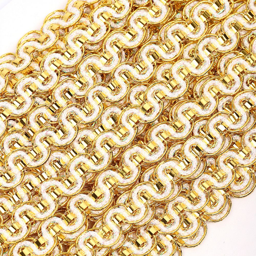 Тесьма отделочная 10 мм / 13.71 метров, TBY 917 цв.золото