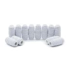 Нитки спандекс ⌀0.6 мм, 0213-5010, белый, 12 катушек