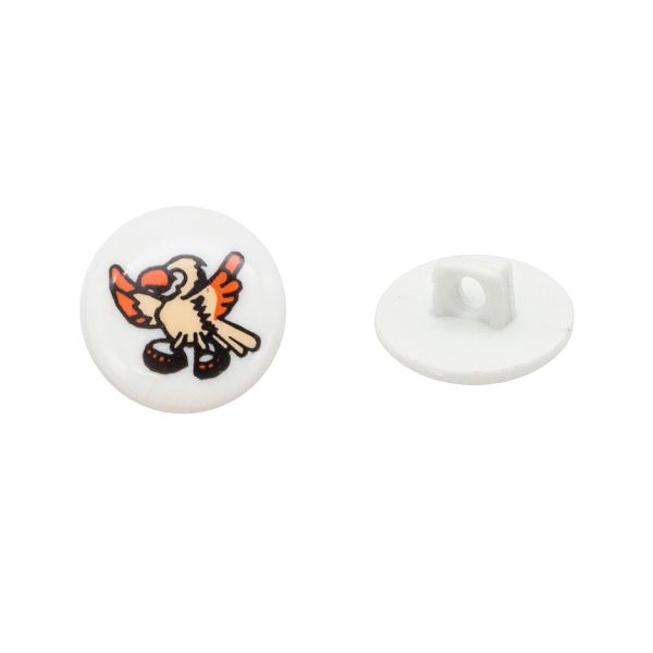 Пуговицы детские Птичка (QN113-W1) (желтый), 36 шт, Magic Buttons